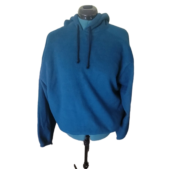 Fleece Pull over Hoodie Size L - Picture 2 of 6